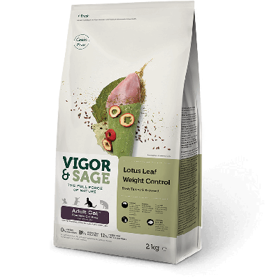 VIGOR & SAGE 無穀物 火雞肉、荷葉減重配方 成貓糧